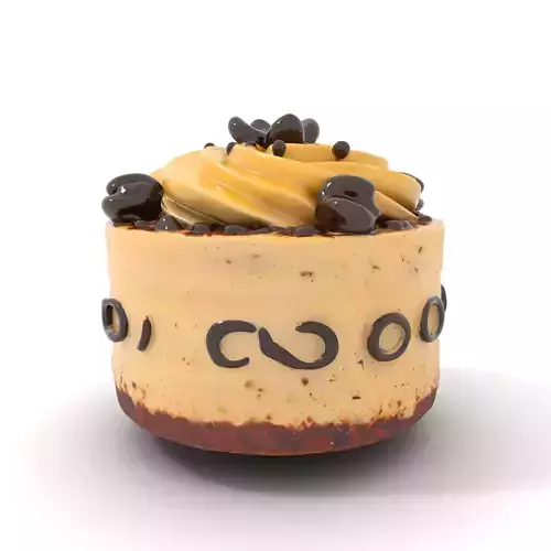 Vanilla Mocha Cake model pack