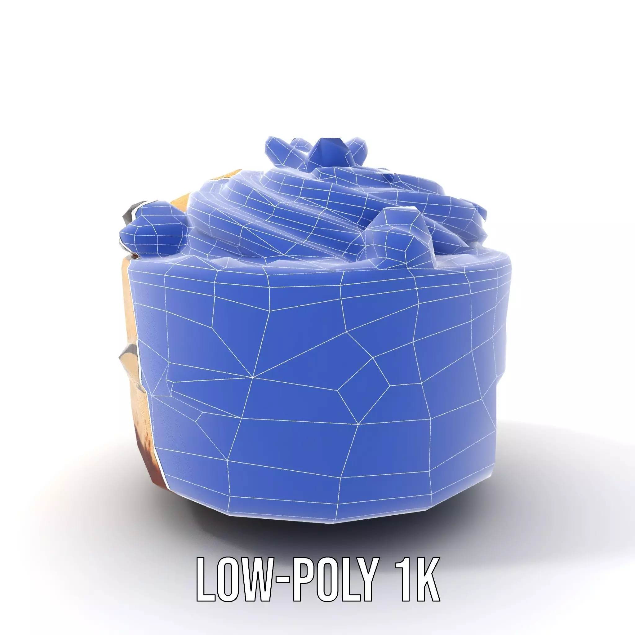 Vanilla Mocha Cake model pack Low-poly 3D model_20