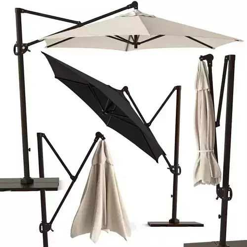 Round Cantilever Patio Umbrella Pottery Barn