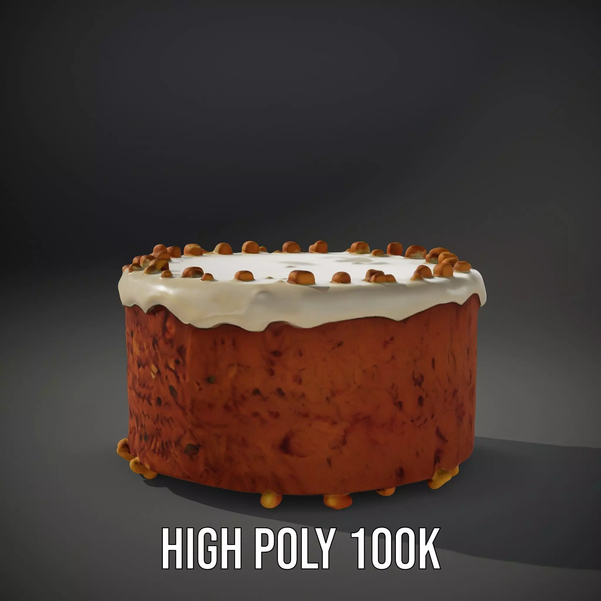 Delicious Carrot Cake model pack Low-poly 3D model_11