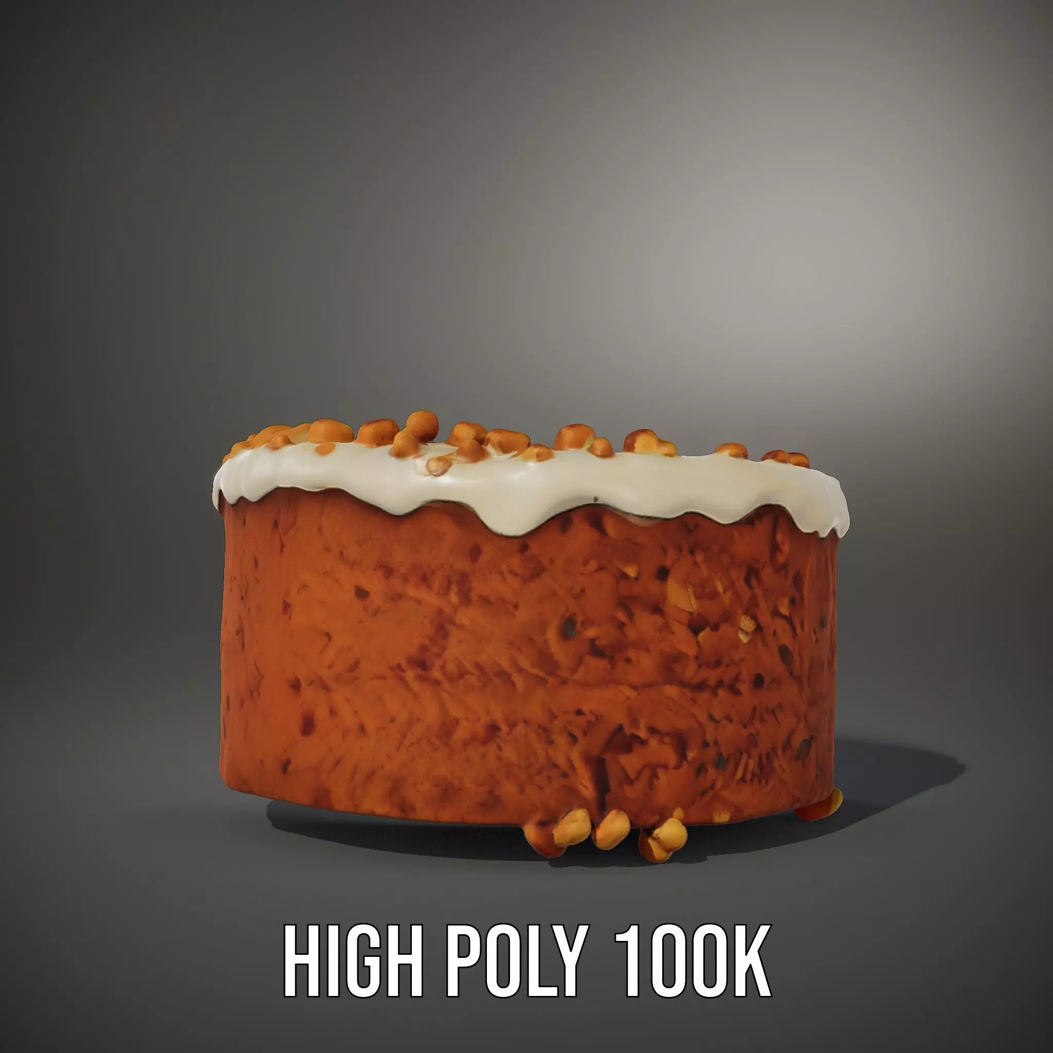 Delicious Carrot Cake model pack Low-poly 3D model_9
