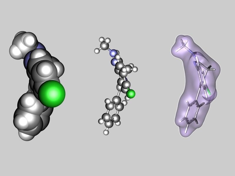 Librium molecule 3D model_5