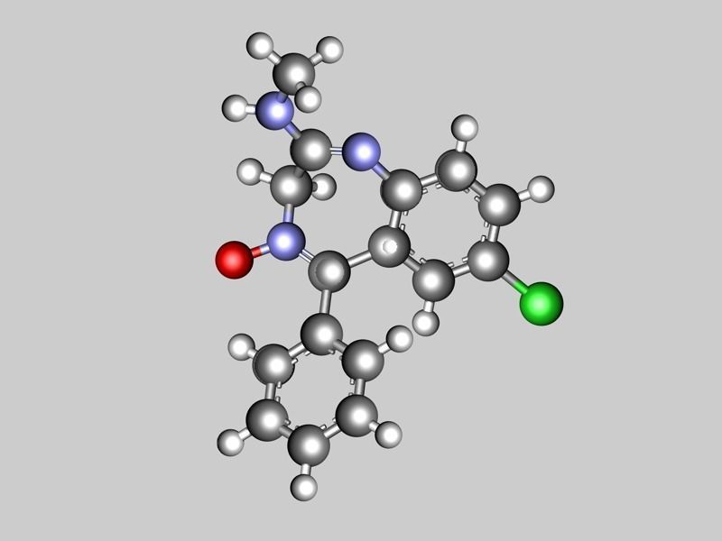 Librium molecule 3D model_3