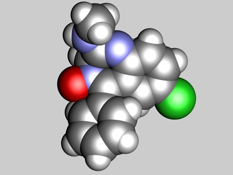 Librium molecule 3D model_4