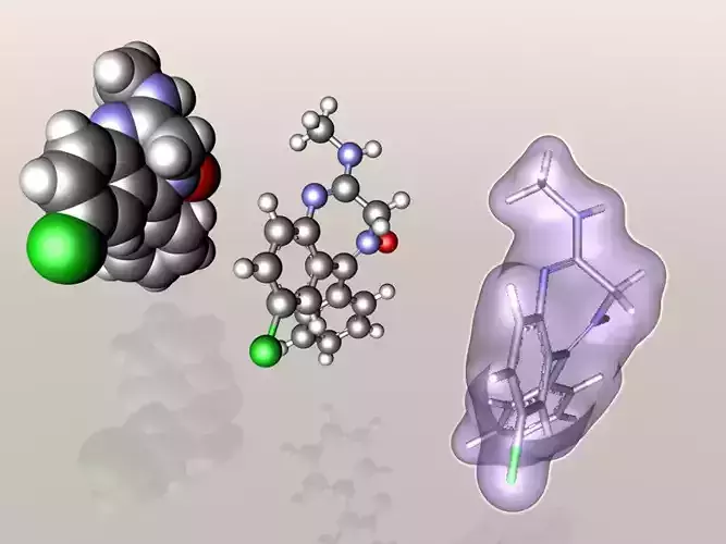 Librium molecule 3D model