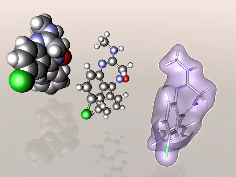 Librium molecule 3D model_0