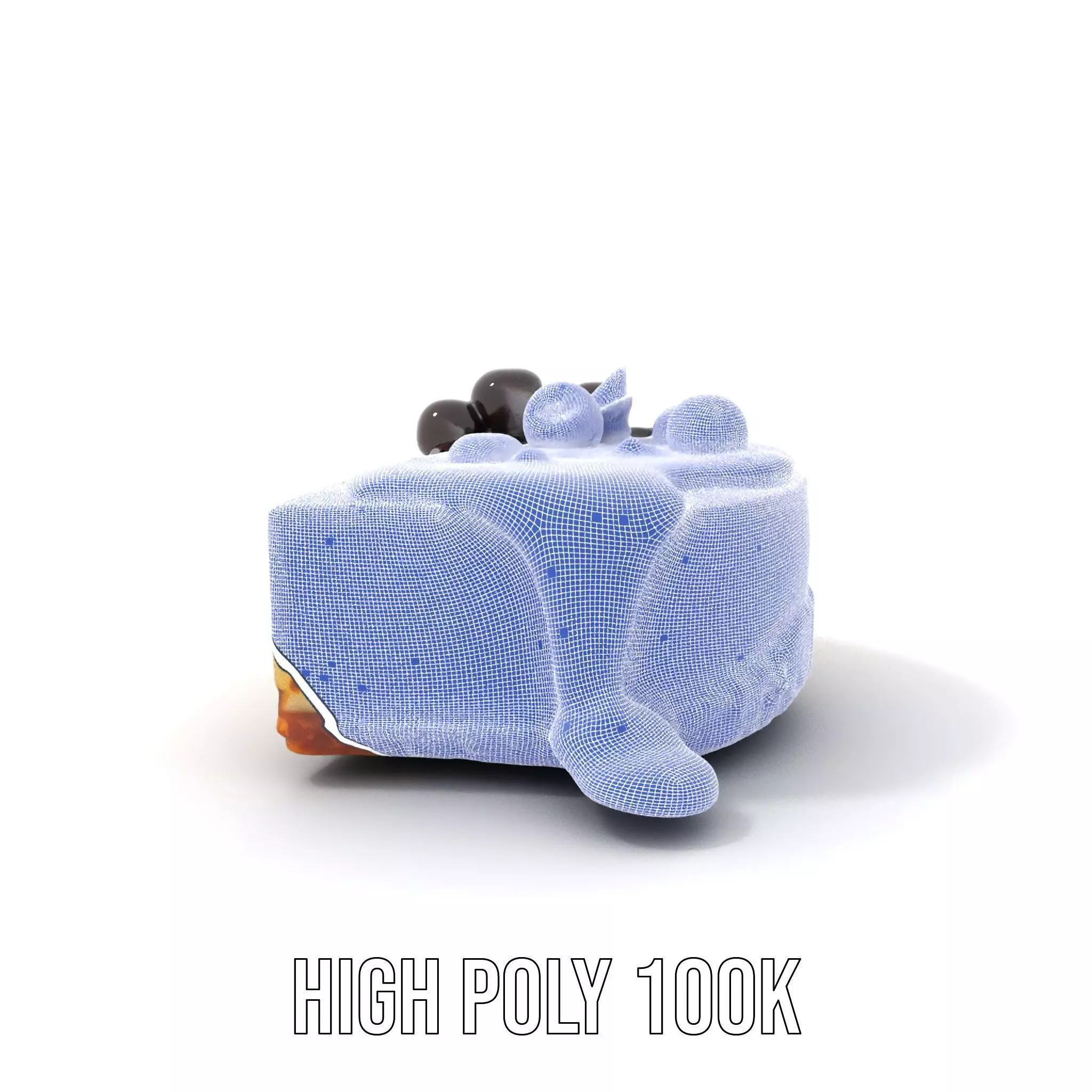 Cherry Cheesecake Dessert model pack Low-poly 3D model_5