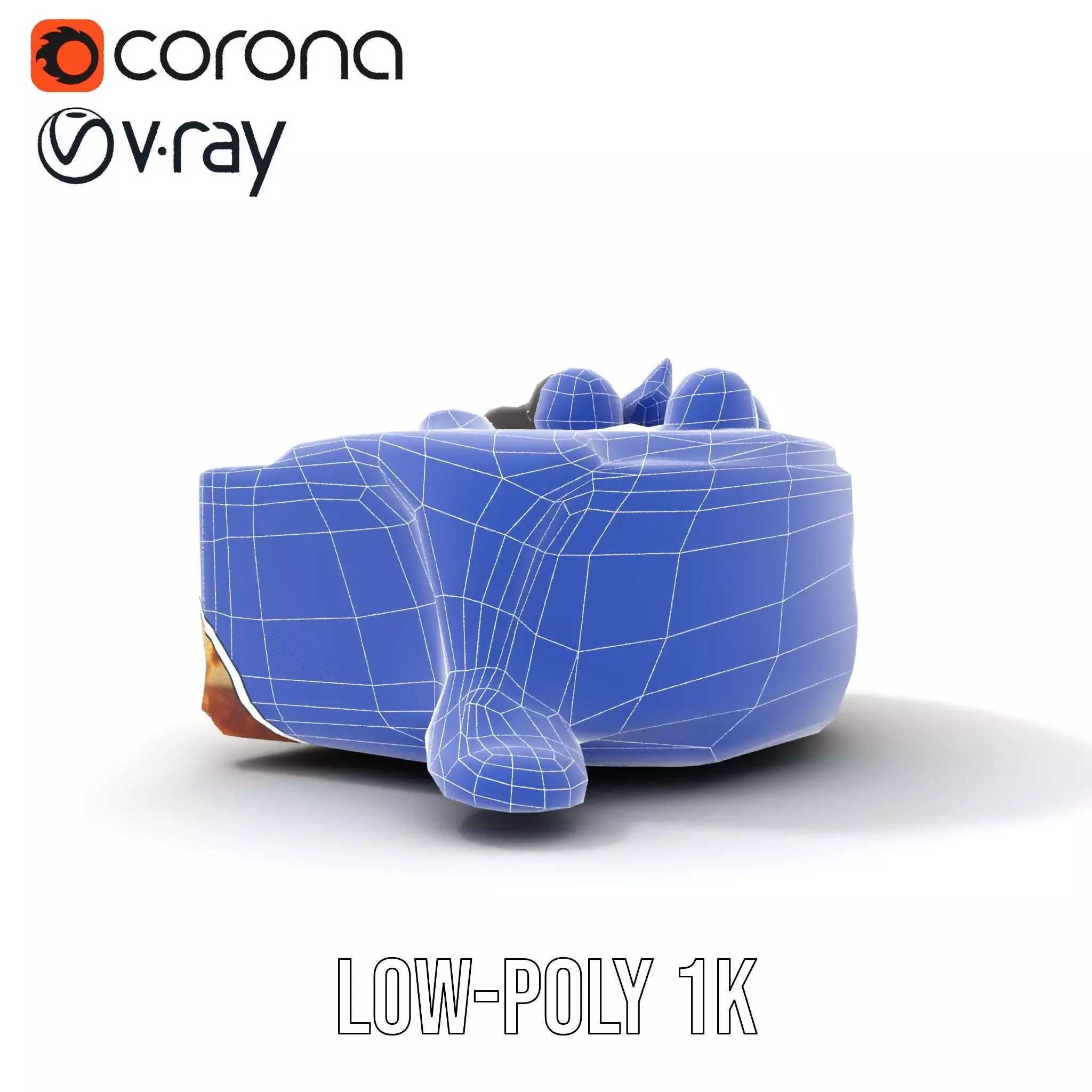 Cherry Cheesecake Dessert model pack Low-poly 3D model_15