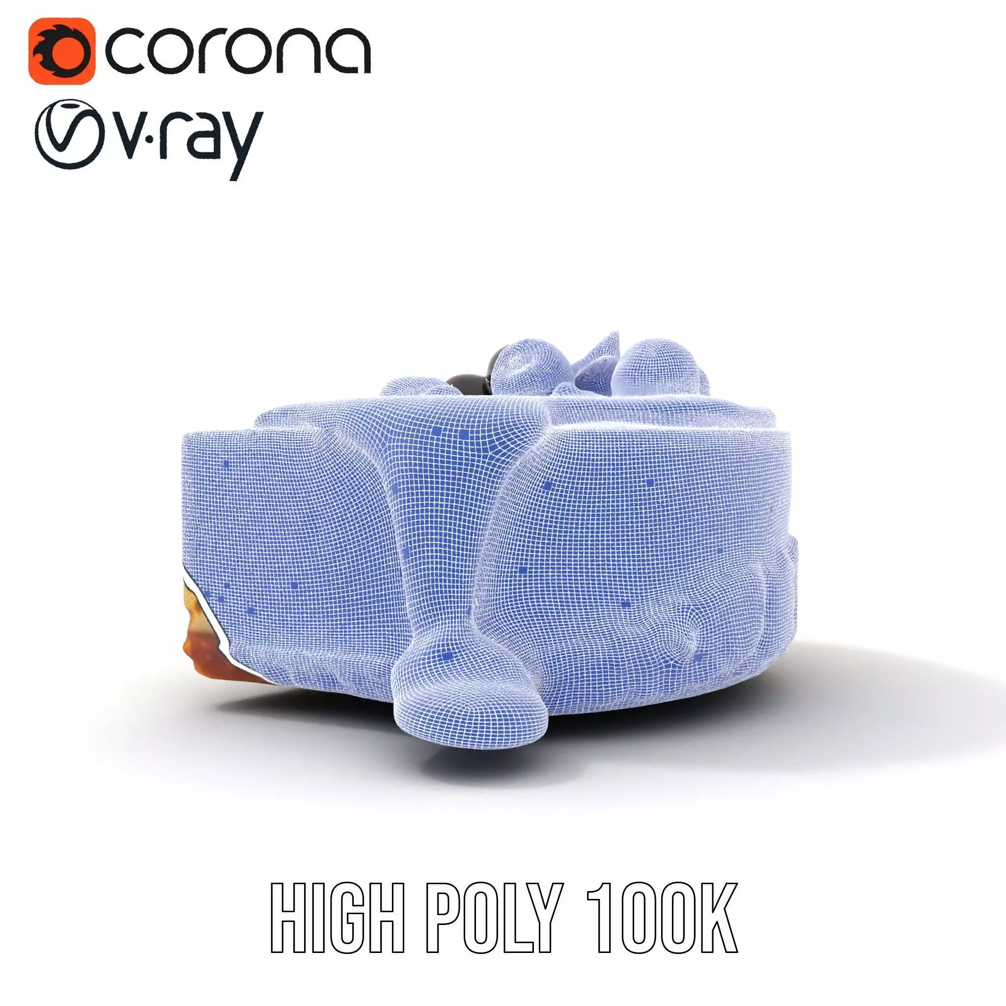 Cherry Cheesecake Dessert model pack Low-poly 3D model_24