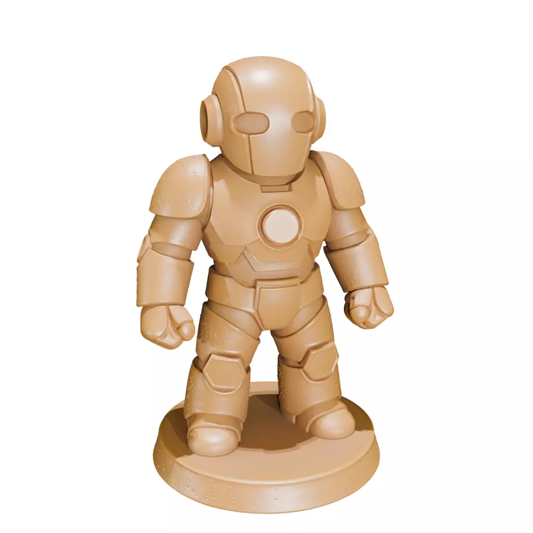 Ironman from Marvel Game Pawn STL OBJ and GLB 3D Print Model 3D print model_1