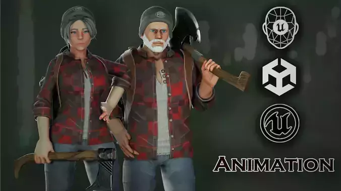 Lumber Crew  Modular Lumberjack Character Pack