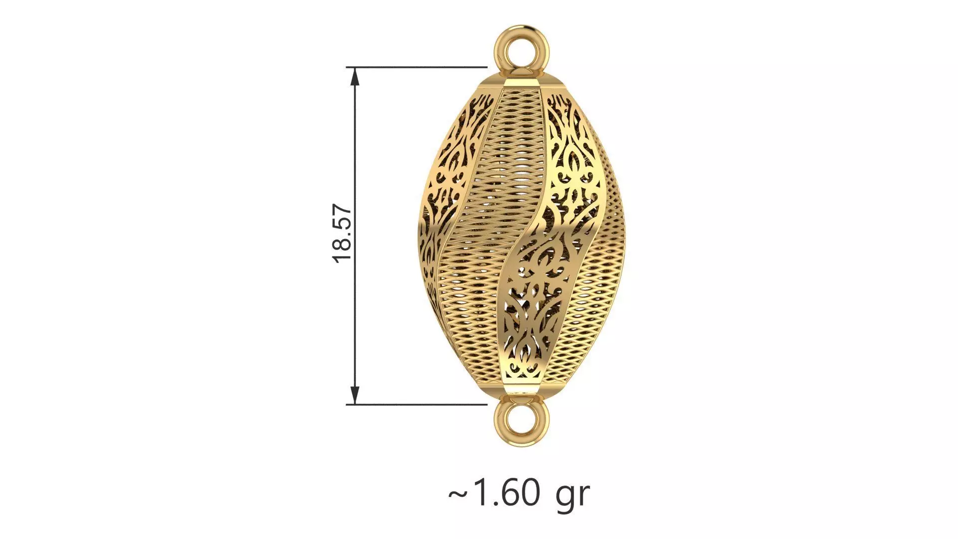 Turkey Pendant 3D Model 100 3DM File 3D print model_97