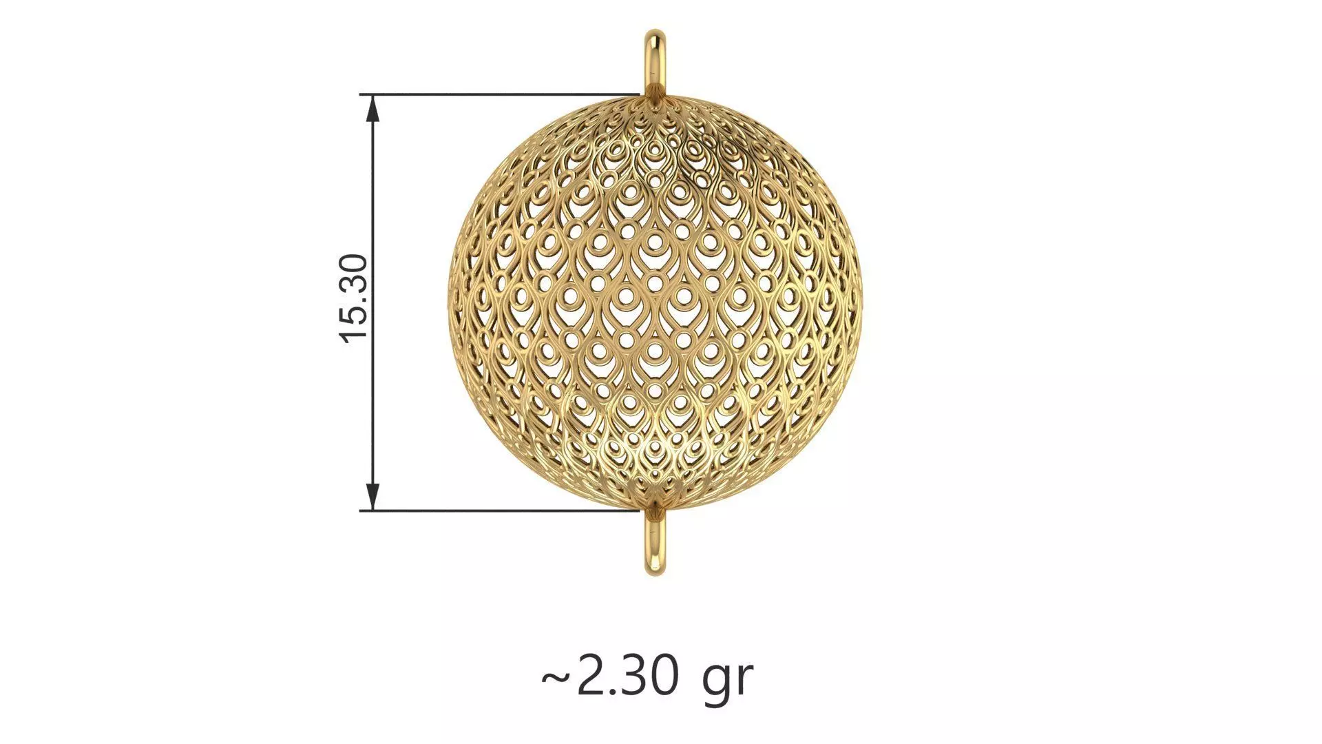 Turkey Pendant 3D Model 100 3DM File 3D print model_90