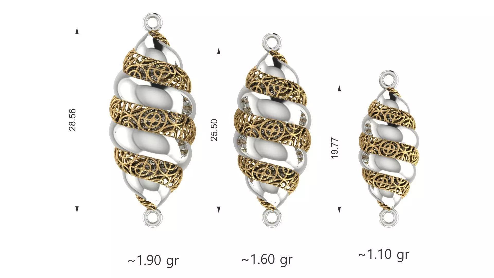 Turkey Pendant 3D Model 100 3DM File 3D print model_10