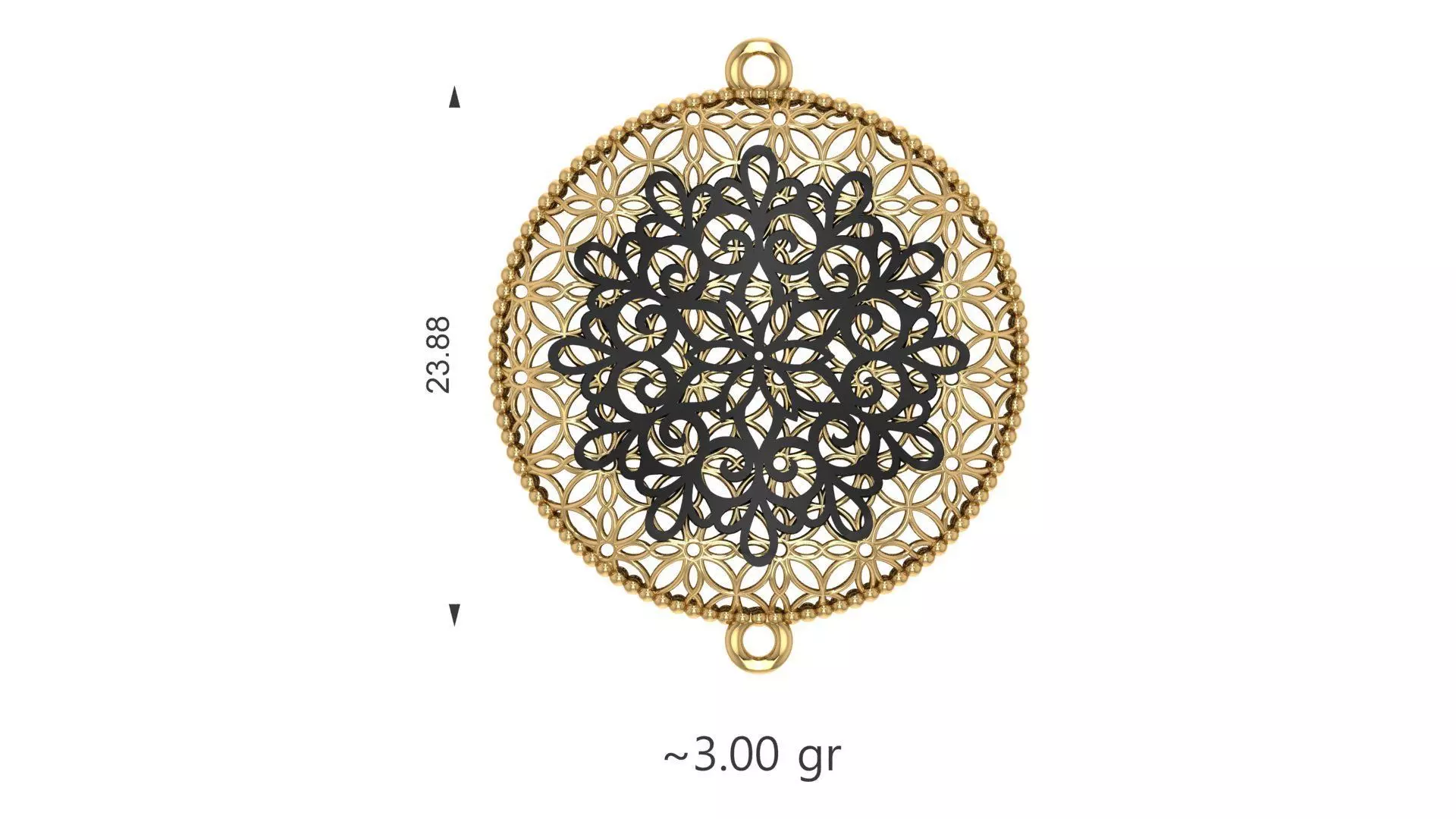 Turkey Pendant 3D Model 100 3DM File 3D print model_68