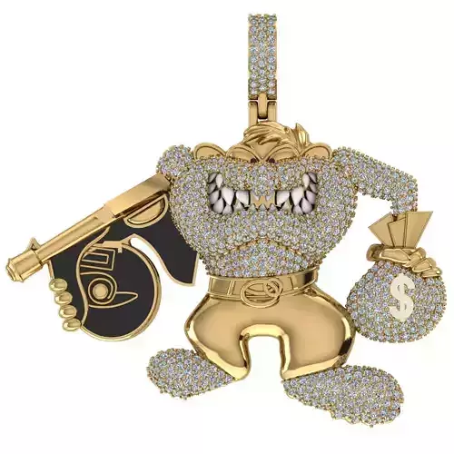  Tasmanian Devil  Pendant 3D print model