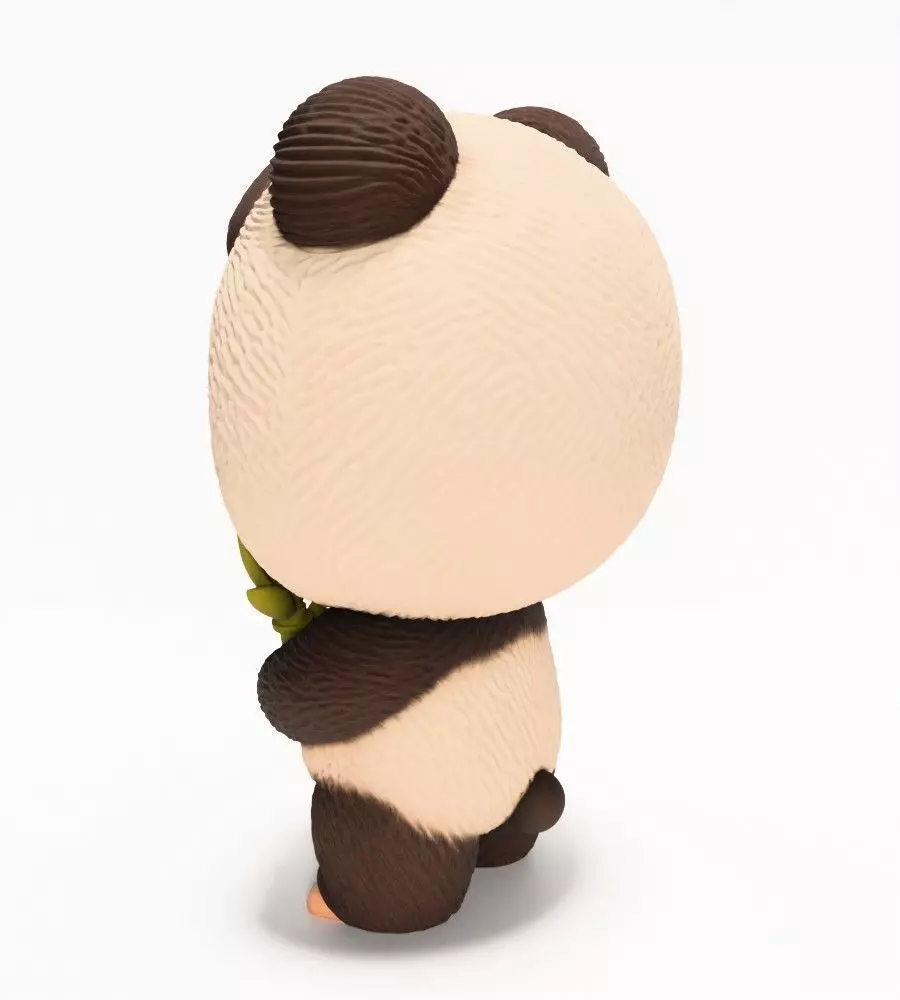 Panda Bear Labubu Pop Mart Kasing Lung toy 3D print model_8