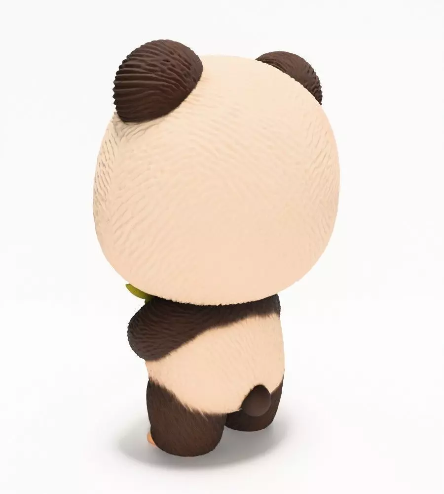 Panda Bear Labubu Pop Mart Kasing Lung toy 3D print model_9