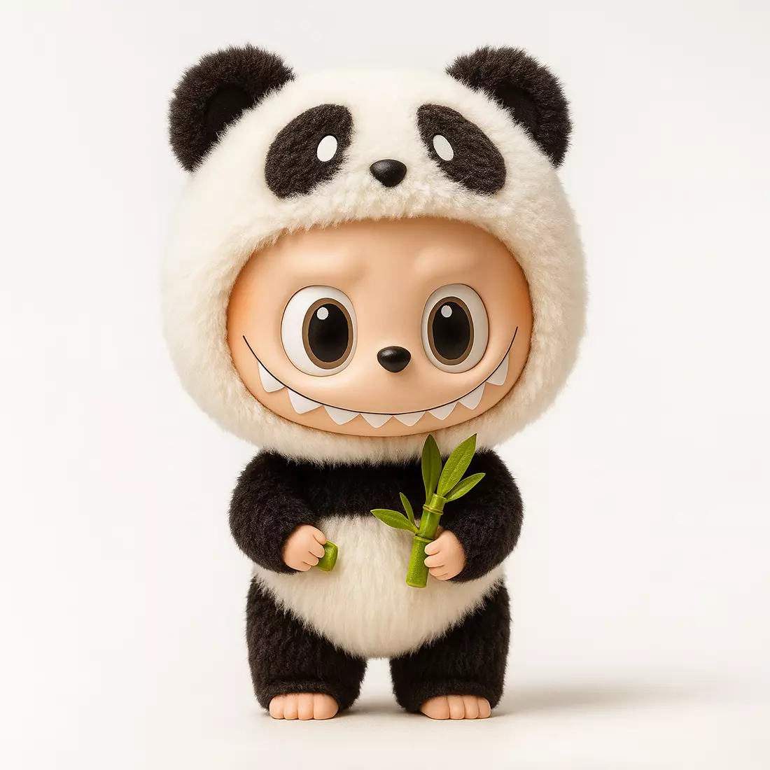 Panda Bear Labubu Pop Mart Kasing Lung toy 3D print model_0