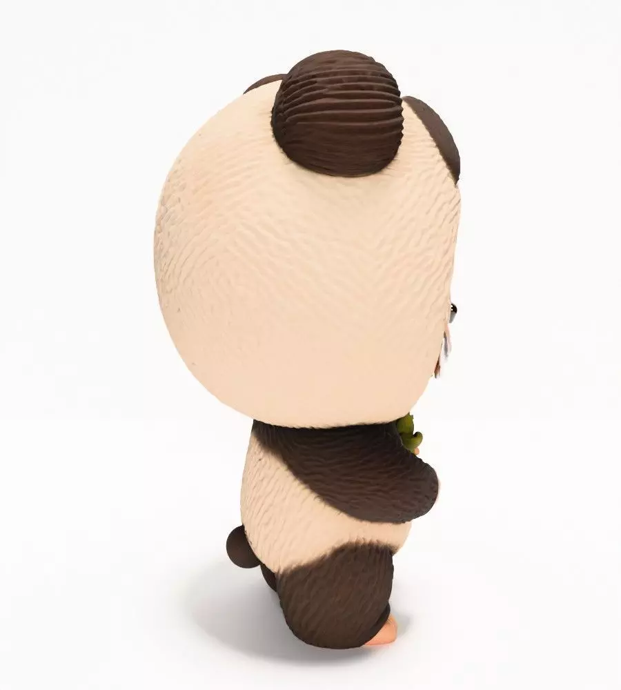 Panda Bear Labubu Pop Mart Kasing Lung toy 3D print model_16