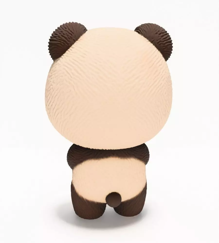 Panda Bear Labubu Pop Mart Kasing Lung toy 3D print model_11