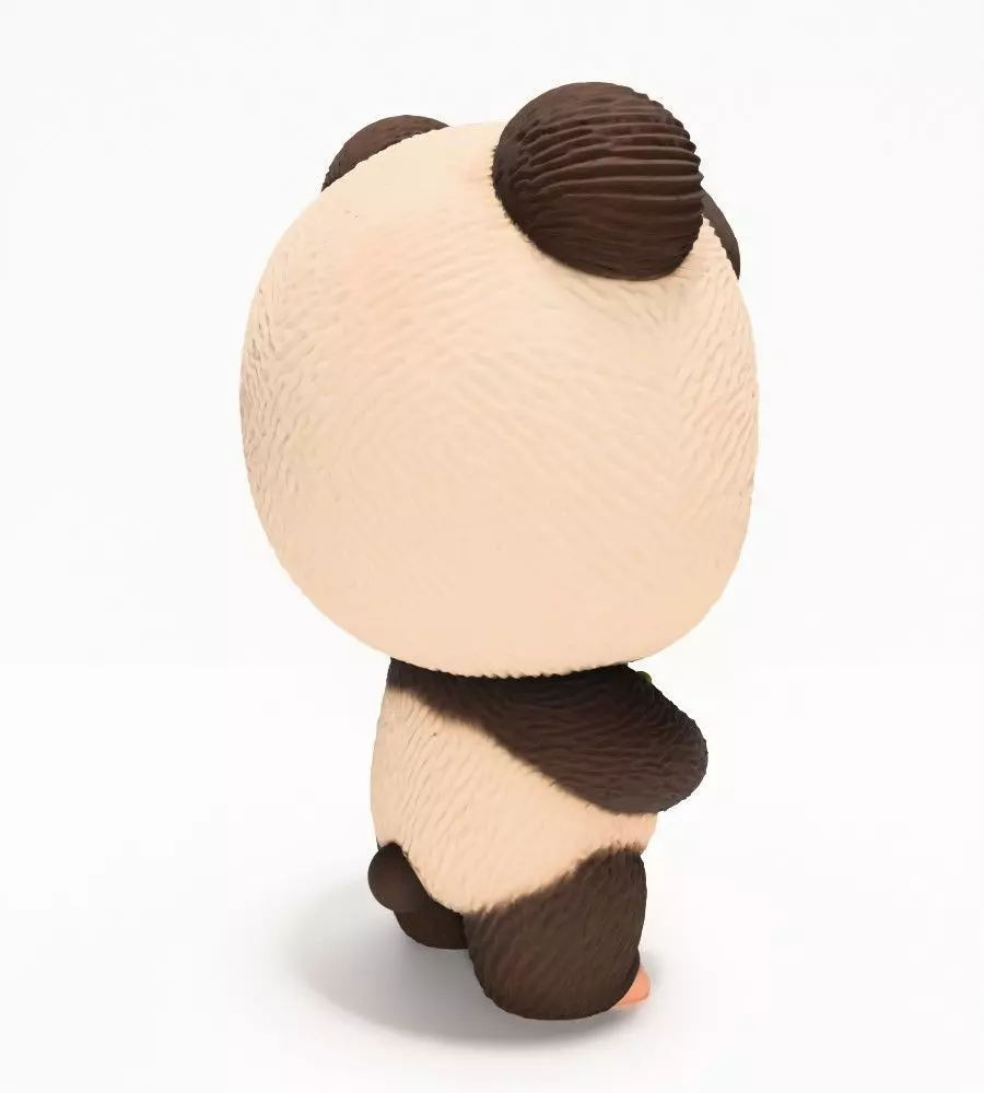 Panda Bear Labubu Pop Mart Kasing Lung toy 3D print model_15