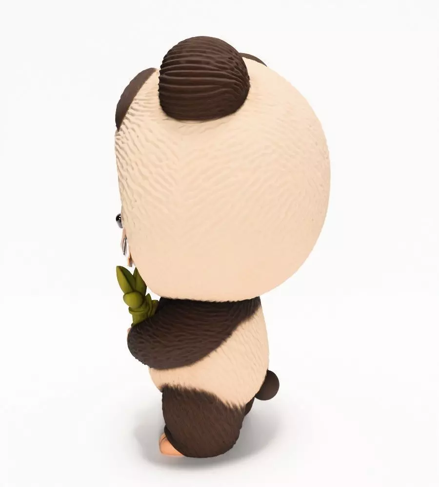Panda Bear Labubu Pop Mart Kasing Lung toy 3D print model_7