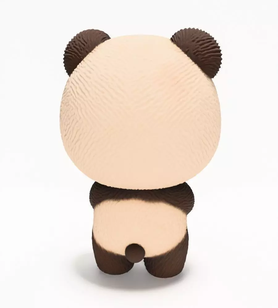 Panda Bear Labubu Pop Mart Kasing Lung toy 3D print model_12