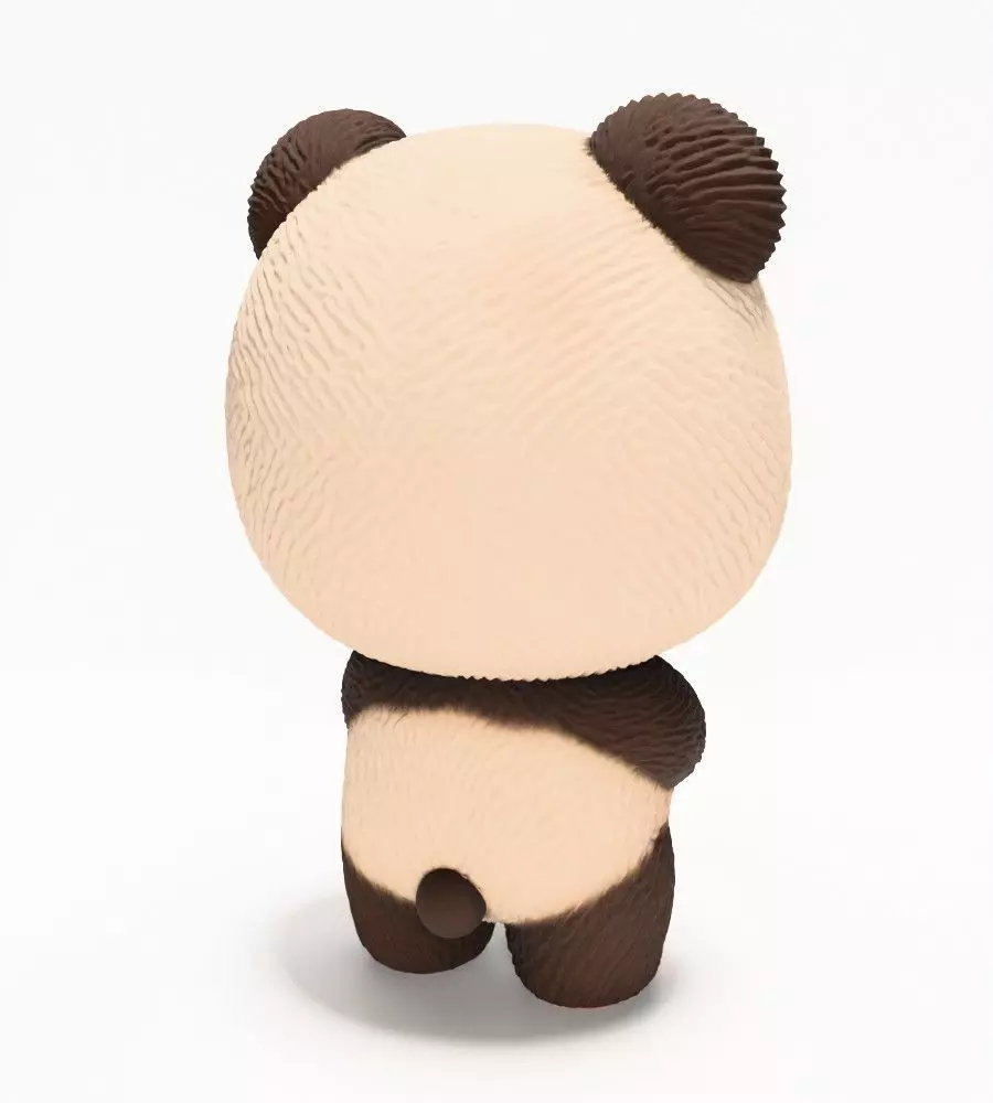 Panda Bear Labubu Pop Mart Kasing Lung toy 3D print model_13