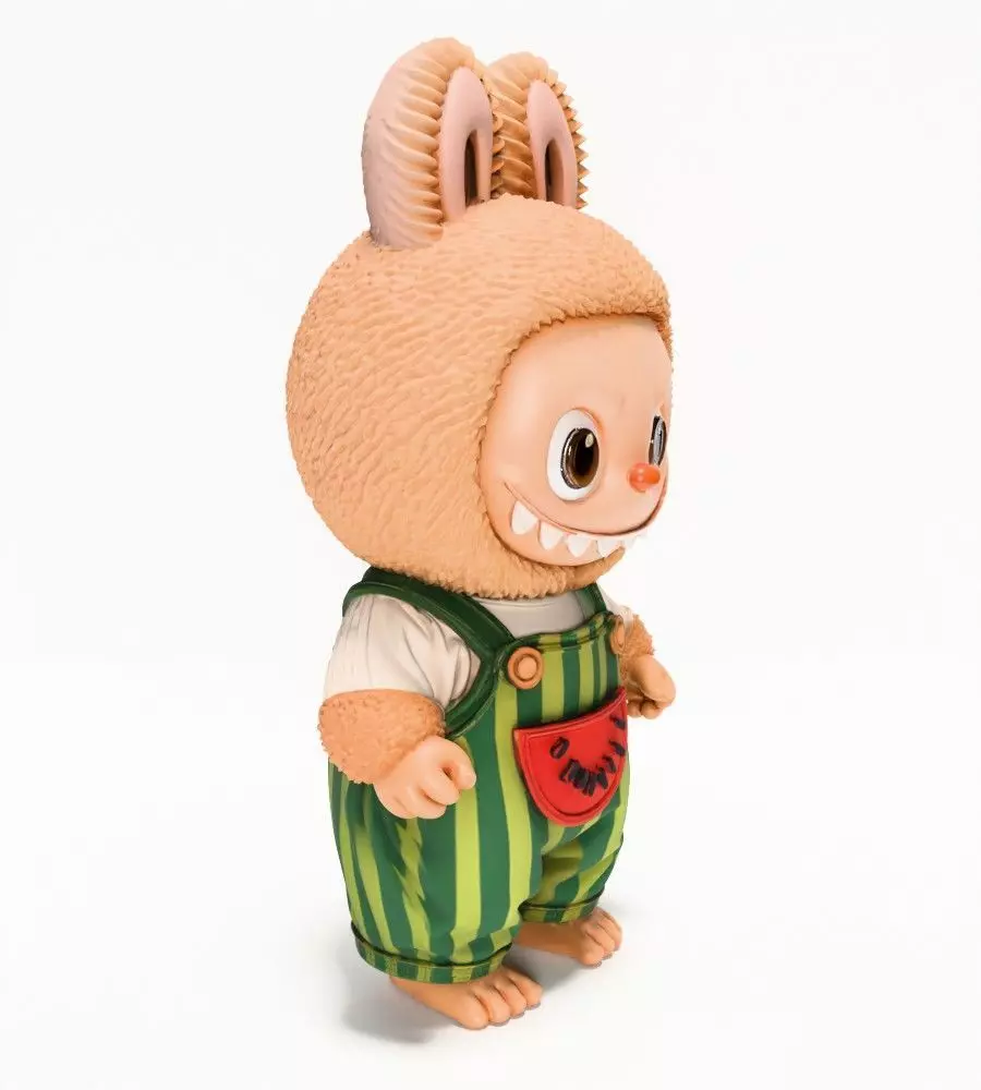 Watermelon Labubu Pop Mart Kasing Lung toy 3D print model_19