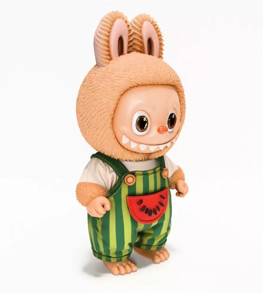 Watermelon Labubu Pop Mart Kasing Lung toy 3D print model_20