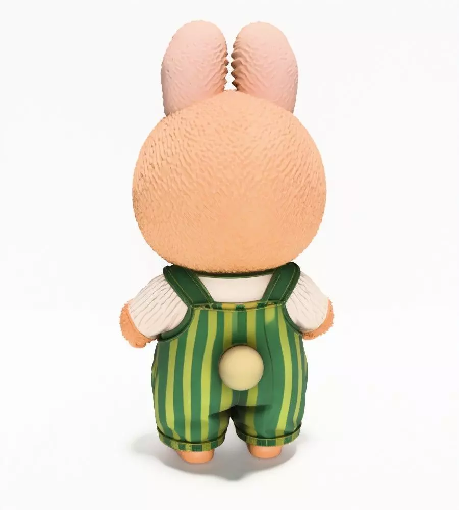 Watermelon Labubu Pop Mart Kasing Lung toy 3D print model_11