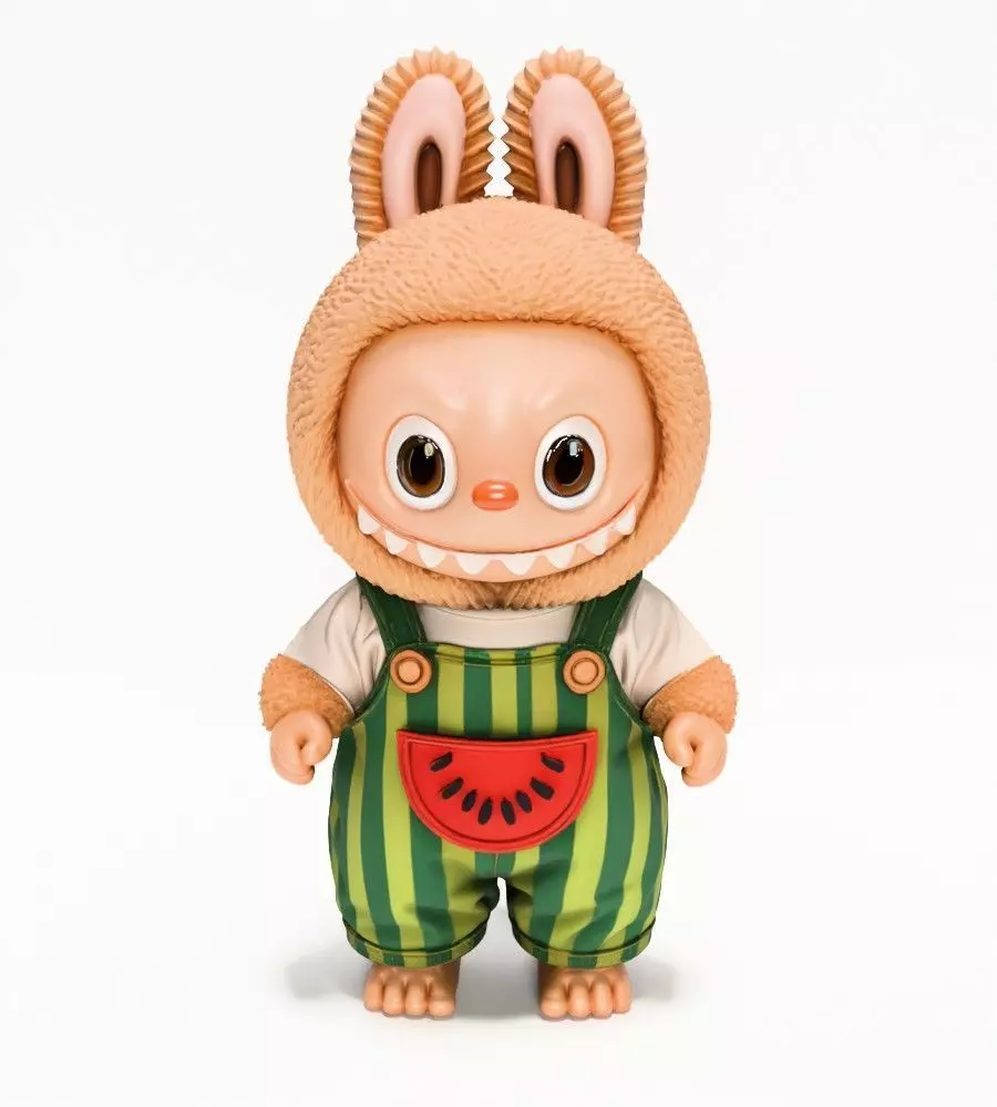 Watermelon Labubu Pop Mart Kasing Lung toy 3D print model_1