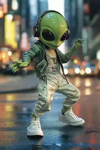 URBAN VIBES ALIEN FAN ART