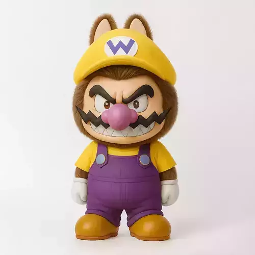 Wario Labubu Pop Mart Kasing Lung toy