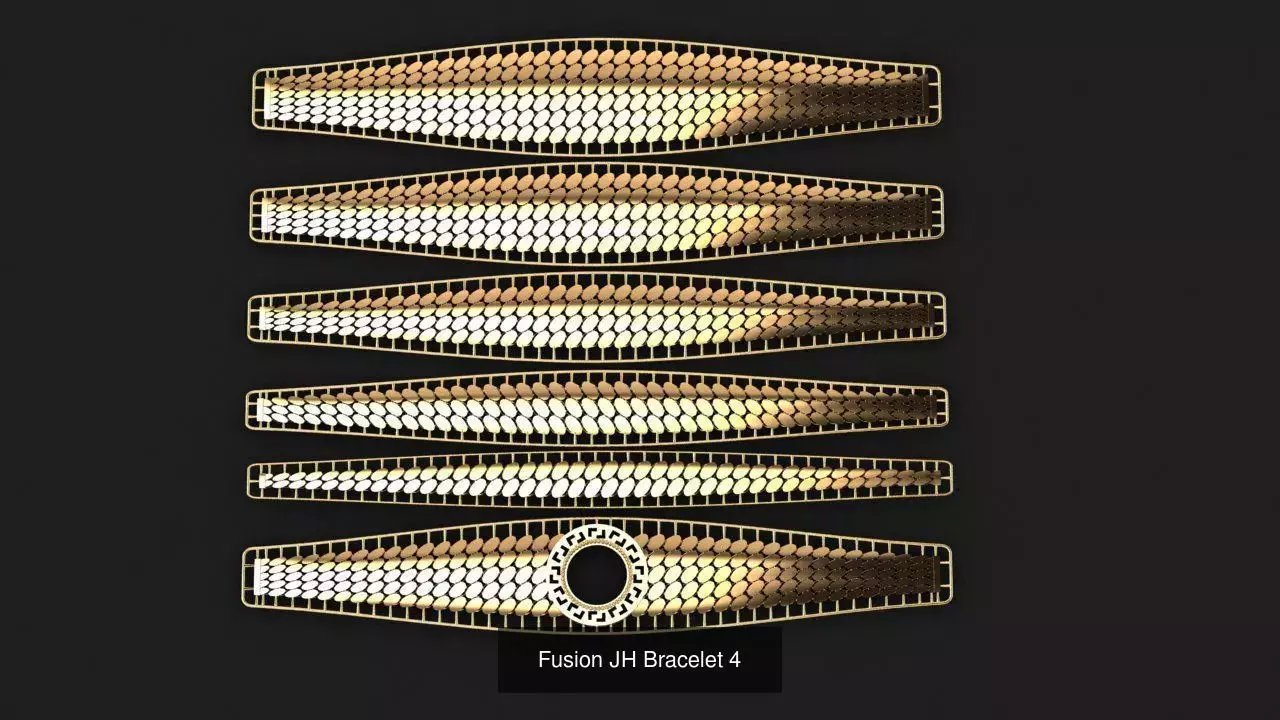 Fusion JH Bracelets All in One 3D Model Collection_3