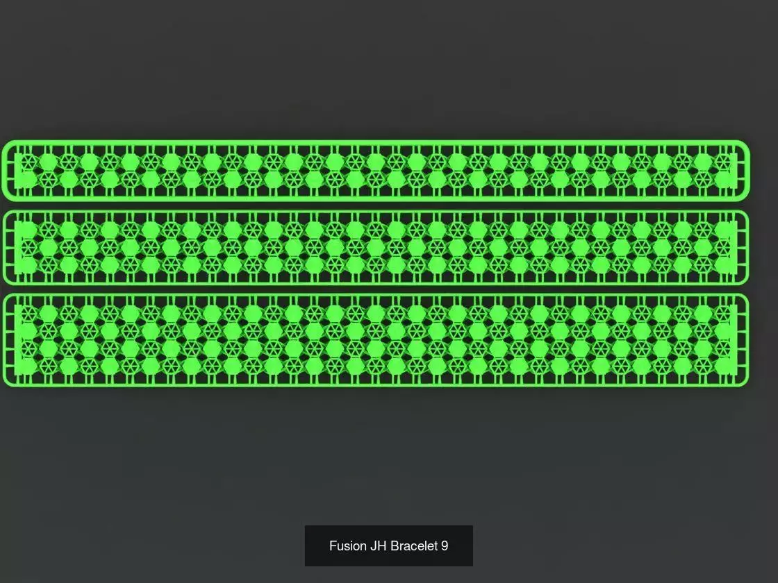 Fusion JH Bracelets All in One 3D Model Collection_5