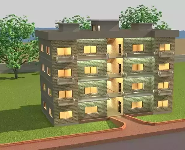 2 X BED ROOM APARTMENT DESIGIN 