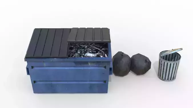 Garbage Container with Trash Pack