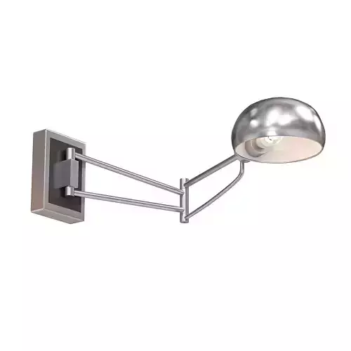 Chrome Wall Mounted Bedside Sconce