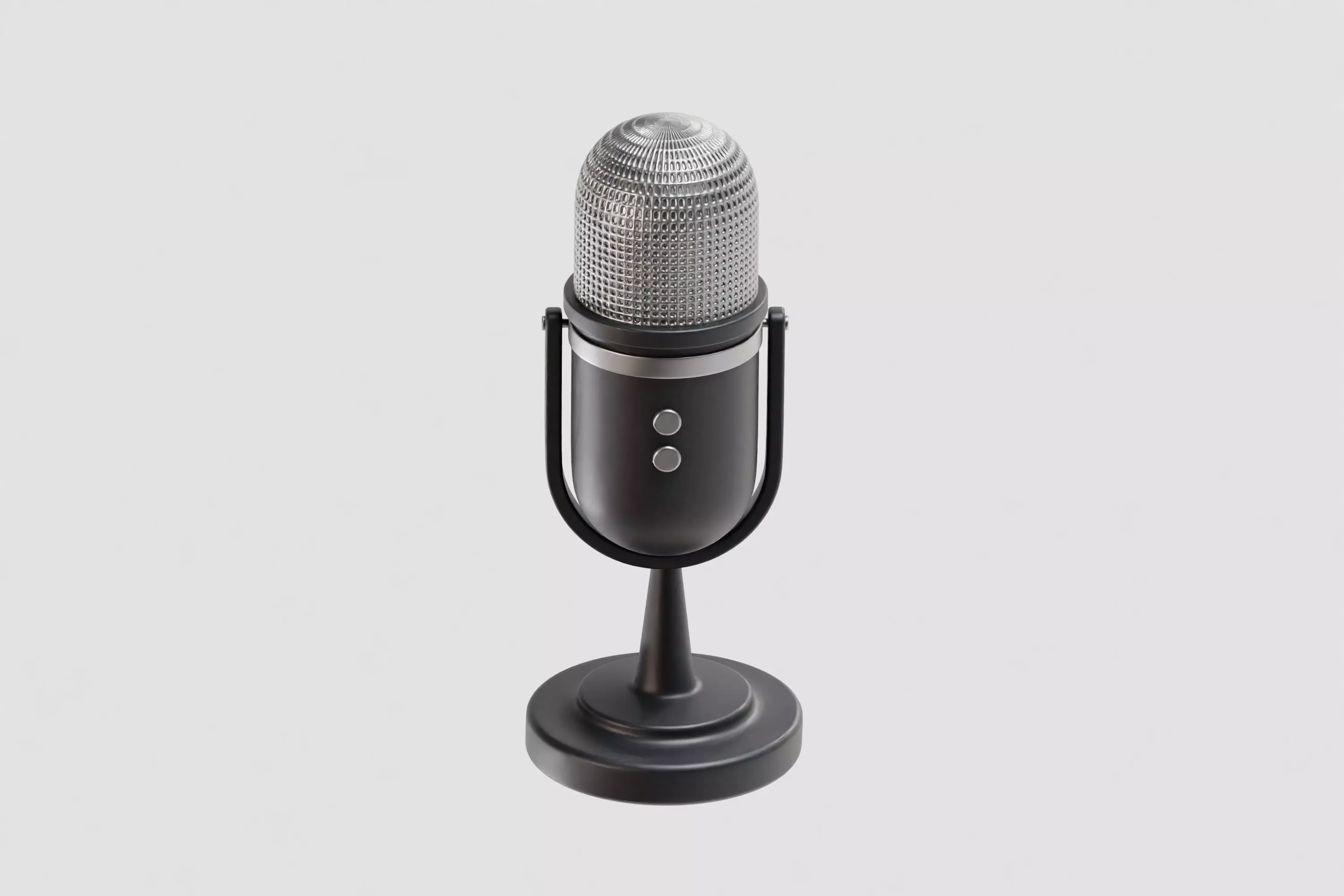Microphone 3d model Low-poly 3D model_5