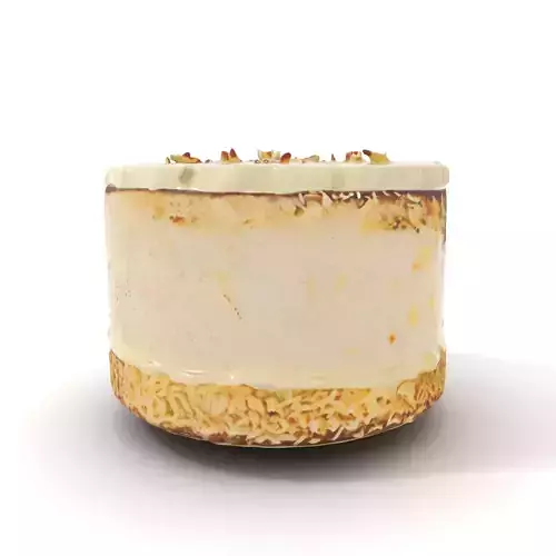 Creamy Coconut Cake model pack Low-poly 3D model