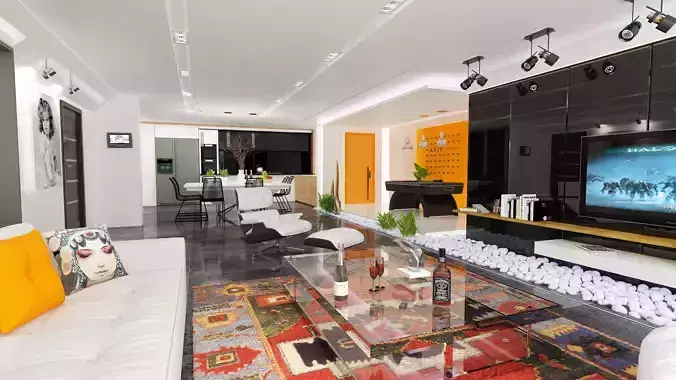 Modern Interior 3D Collection - Living1