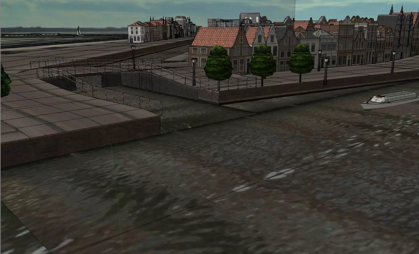 Haarlem City Netherlands  Historic European Cityscape 3D model_21