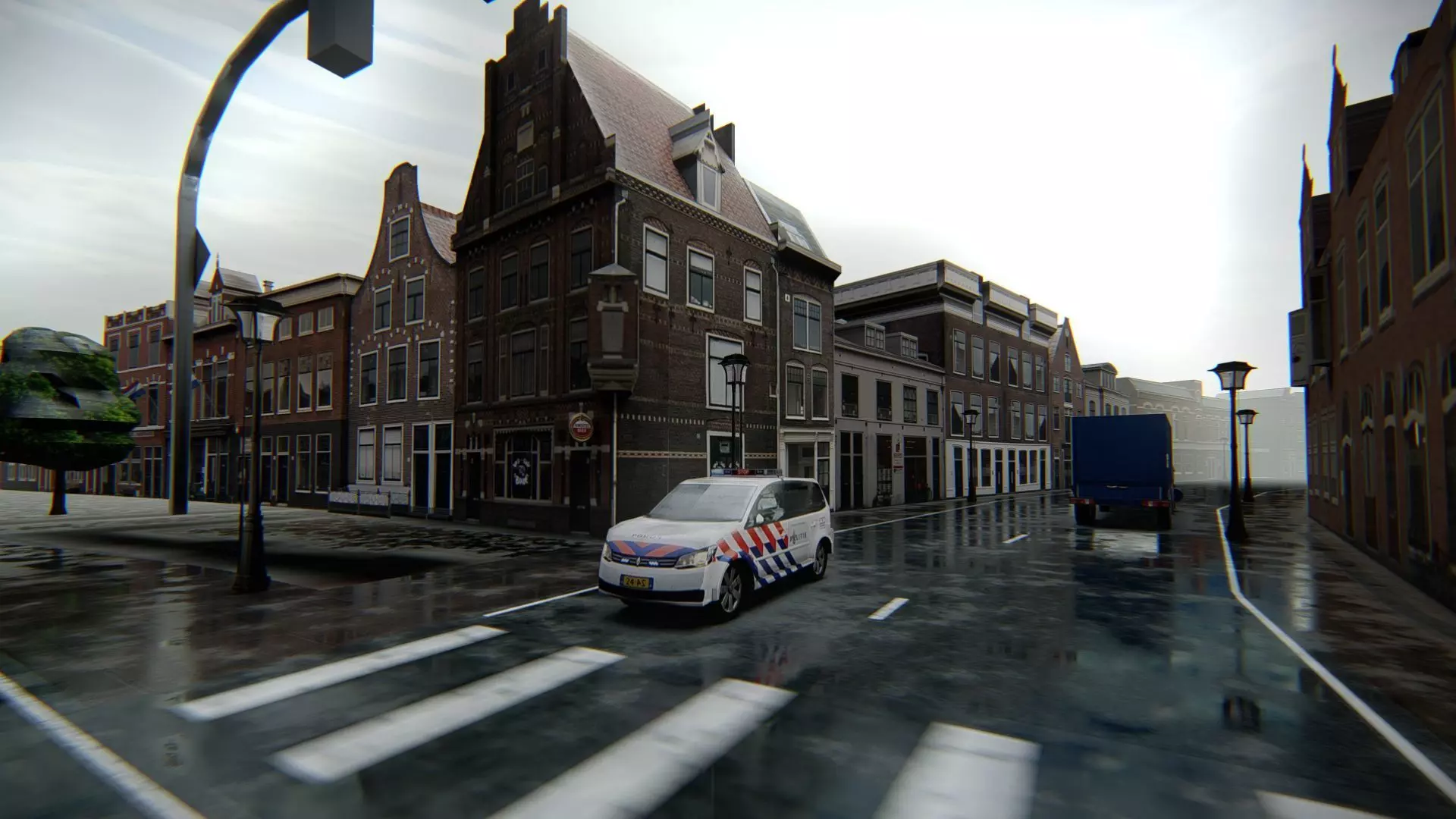 Haarlem City Netherlands  Historic European Cityscape 3D model_5