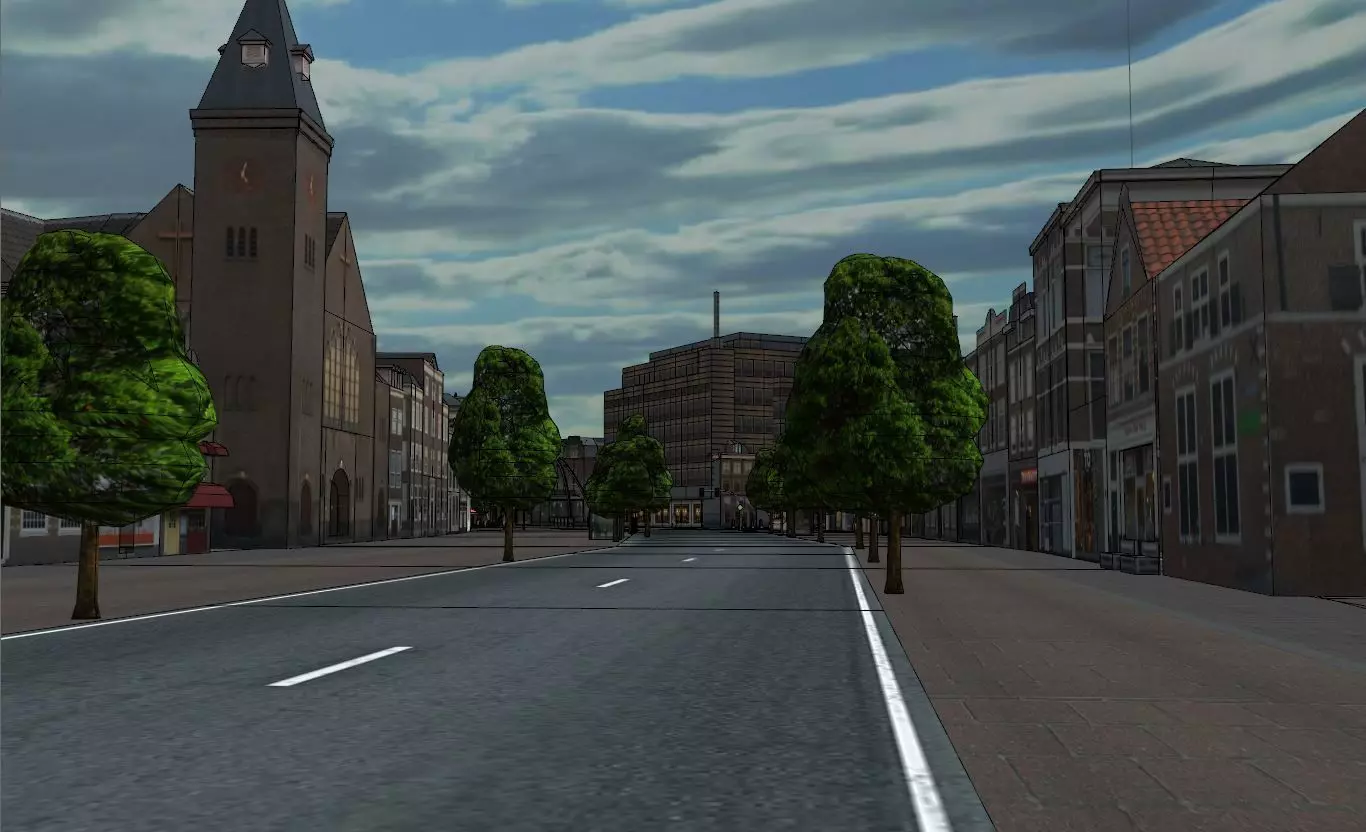 Haarlem City Netherlands  Historic European Cityscape 3D model_23