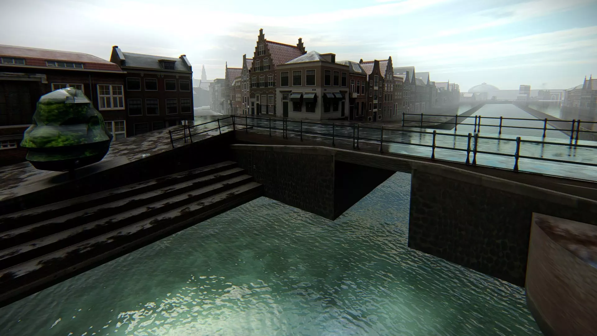 Haarlem City Netherlands  Historic European Cityscape 3D model_4