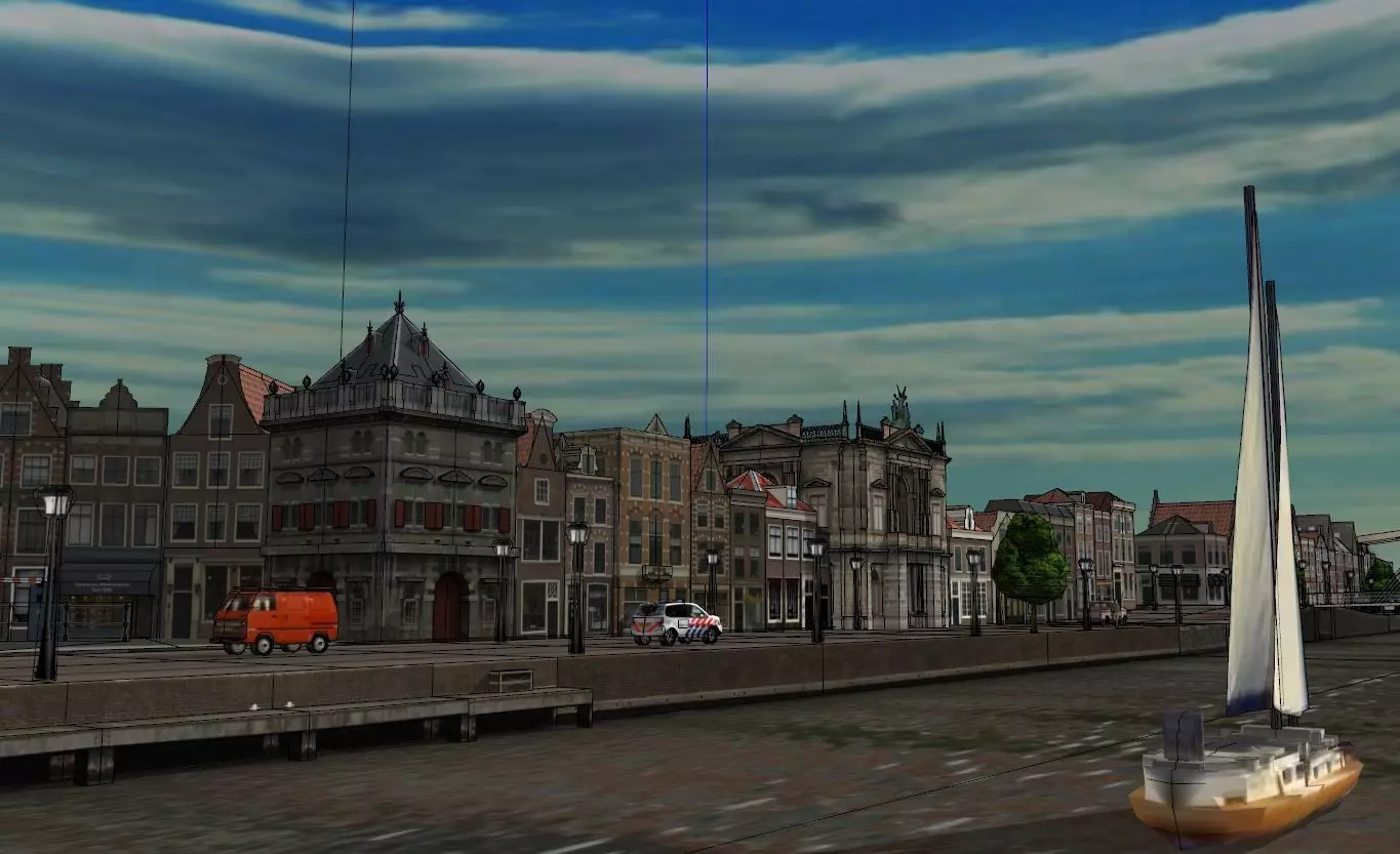 Haarlem City Netherlands  Historic European Cityscape 3D model_33