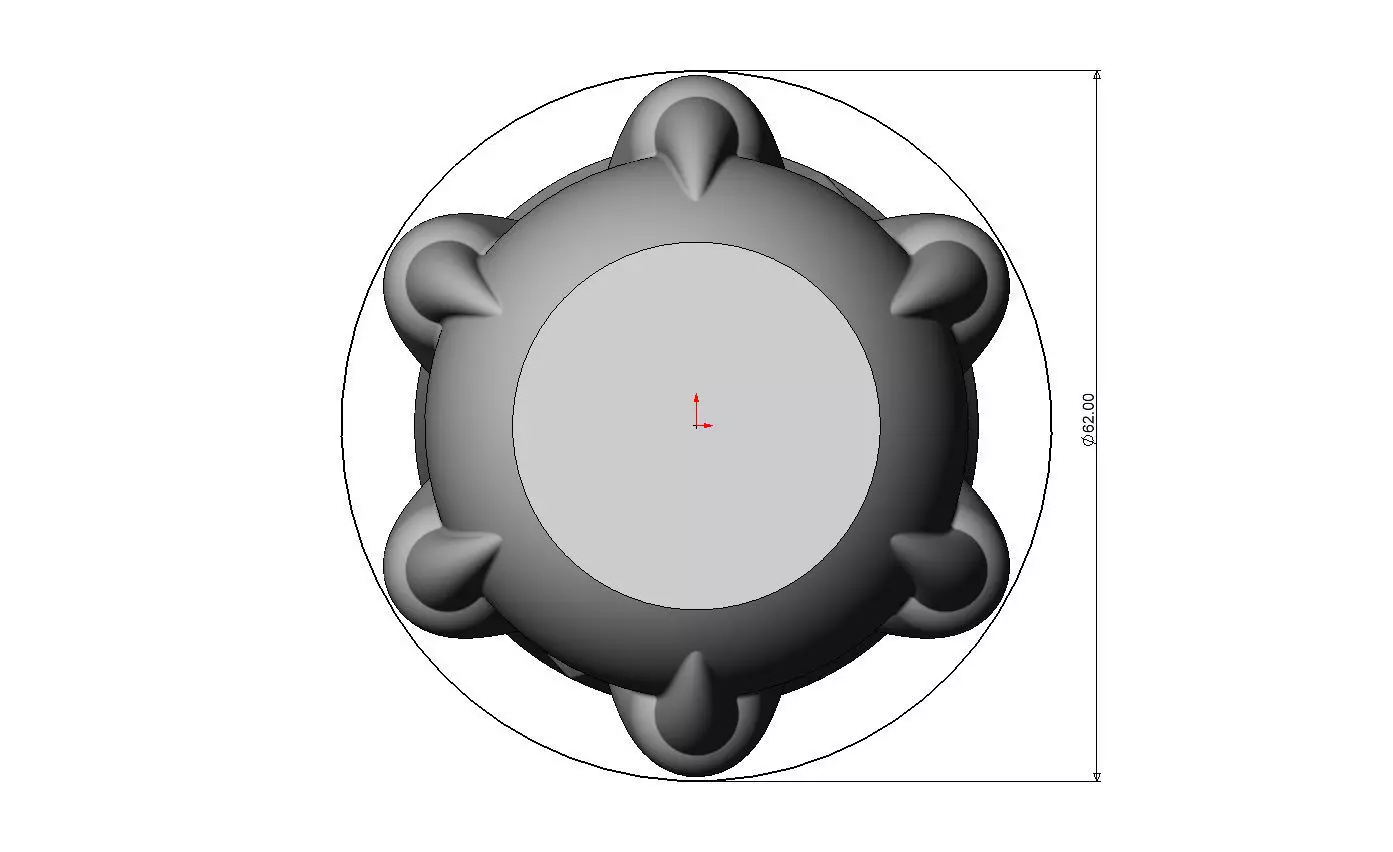Square twist 6 carved claw bead ends round pillar column 3D print model_5