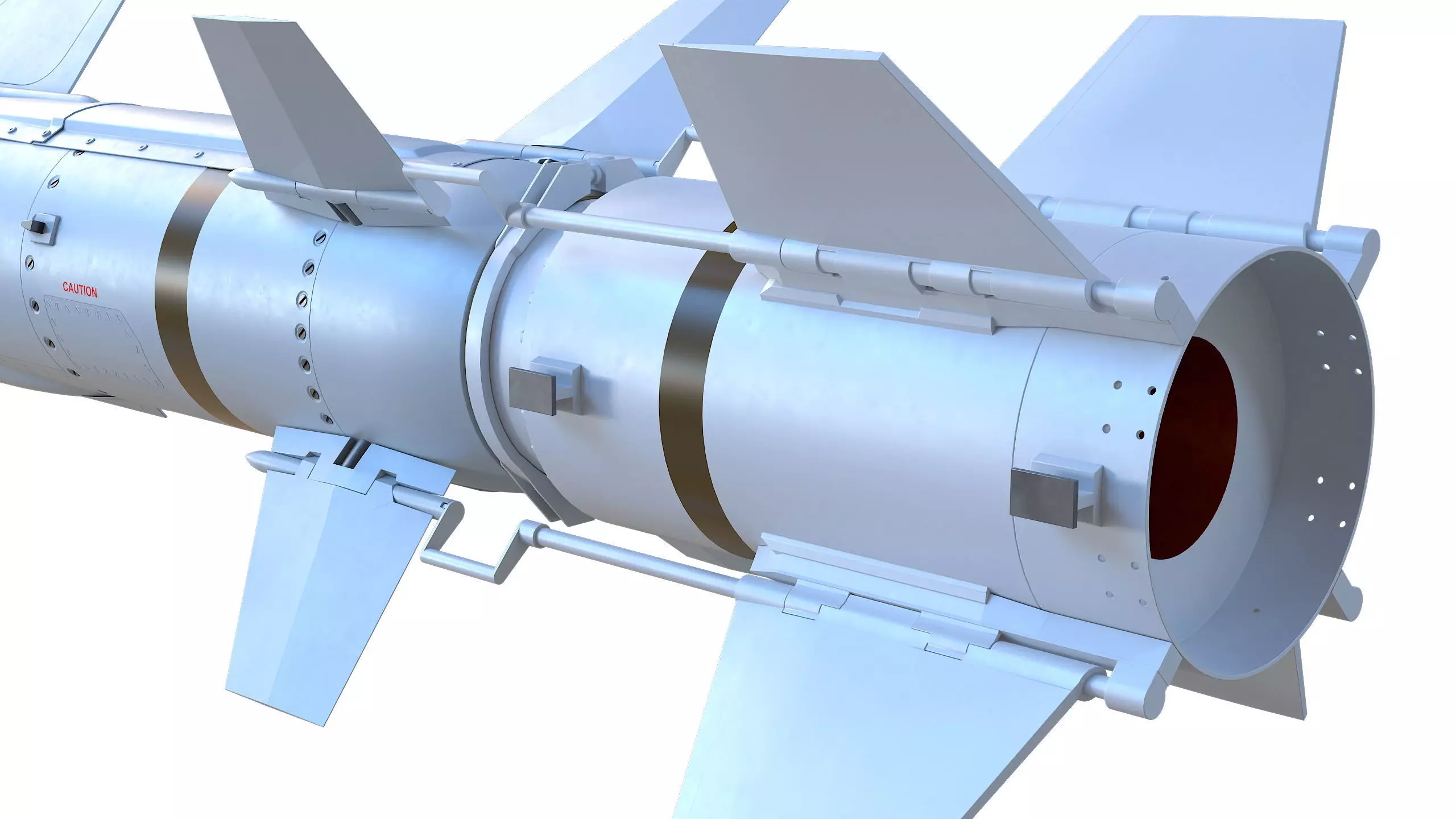 Harpoon AGM 84S Missile 3D model_14
